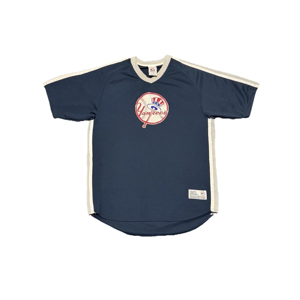 VINTAGE MEN'S BASEBALL NEW YORK YANKEES MLB SHIRT JERSEY MAILLOT SIZE Large